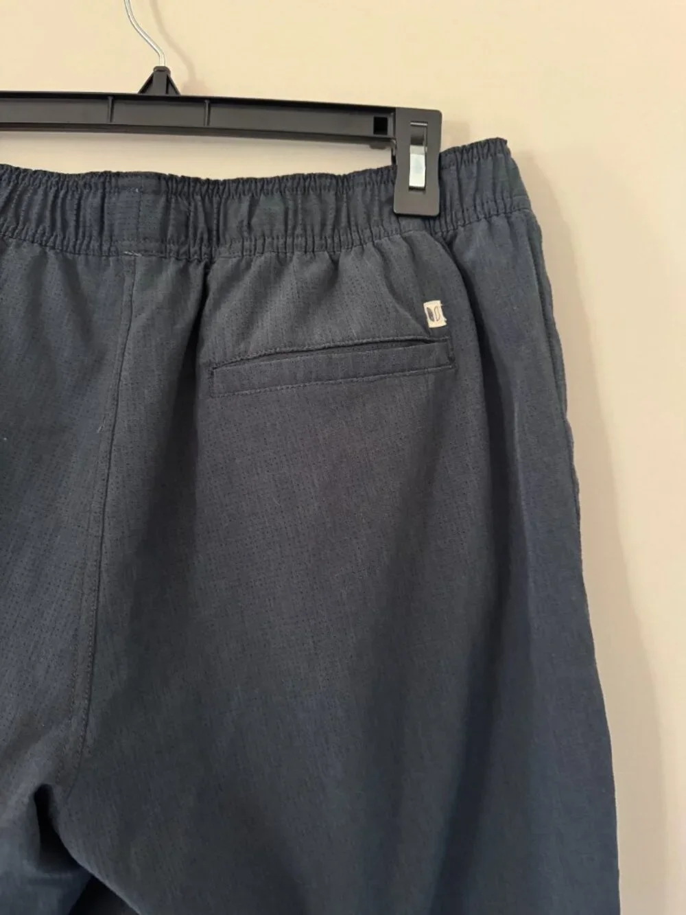Linksoul Tempus Fugit Saturday Athletic Shorts Mens L Pull On Drawstring Navy Bl